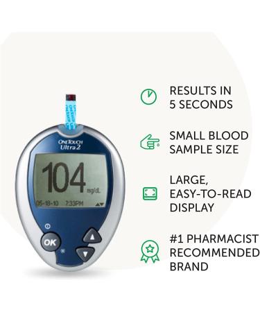 One Touch Ultra 2 Blood Monitoring System - Complete Kit (Strips and Supplies Not Included) - Buy Online on GoSupps.com