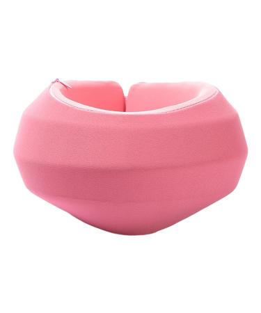 Roll Ruff - Adjustable Soft Neck Support for Sleeping | Best Neck Printing & Support for Men Women & Kids | Enhance Posture & Vertebrae Support in Pink - Buy Online on GoSupps.com
