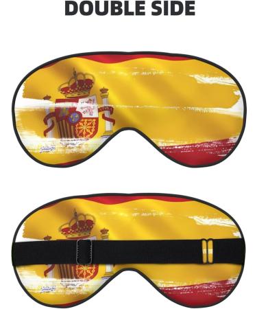 Spain Flag Eye Mask | Soft & Adjustable Nighttime Comfort | Unisex Sleep Mask - Buy Online on GoSupps.com