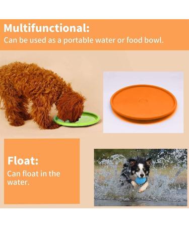 Ouoqi Dog Toys Frisbee - 2 Piece Rubber Frisbee Disc for Small Dogs | Perfect for Land & Water Play Training & Catching - Buy Online on GoSupps.com