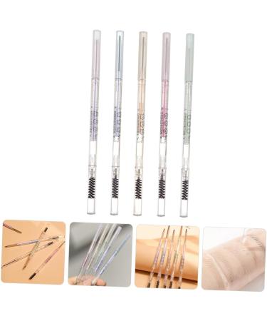 Healvian 5pcs Pencils with Eyebrow Makeup Tools Anti-perspiration Eyebrow Pens Women Eyebrow Pencils Plastic - Buy Online on GoSupps.com