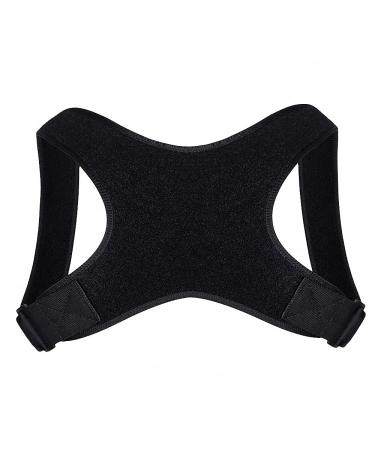 YMGSCC Posture Corrector Adjustable Back Support Belt Spine Back Shoulder Brace Support Belts Adult Invisible Hunchback Belts(A Black M) Medium A Black