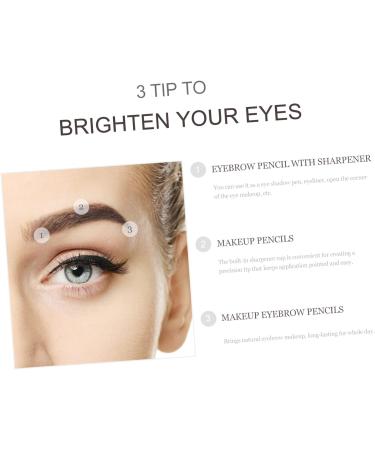 Ipetboom 8pcs Pencil Sharpener Eyebrow Pencil Eyebrow Pen Black Eyebrow Pencil Eyebrow Pencils Miss 1 count (Pack of 1) Coffee - Buy Online on GoSupps.com