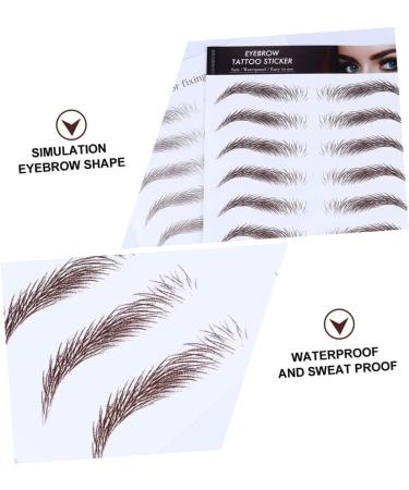 Beavorty 10 Pcs Eyebrow Stickers Imitation Eyebrow Sticker False Eyebrows Cosmetics Miss Blush Makeup - Buy Online on GoSupps.com