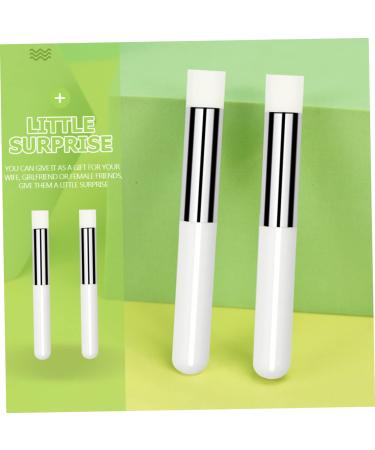 Balacoo 2pcs Concealer & Lip Brush Set - Eyeshadow Smudge Applicator & Eyeliner Smudger for Women | White Makeup Tools - Buy Online on GoSupps.com