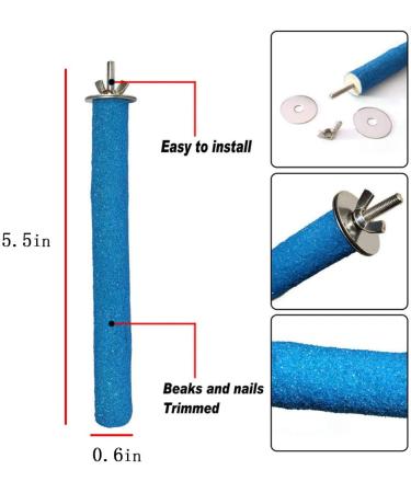PINVNBY Parrot Bird Bath Box with Perches Stand - Ideal for Small Birds - 5 PCS Random Color - Buy Online on GoSupps.com