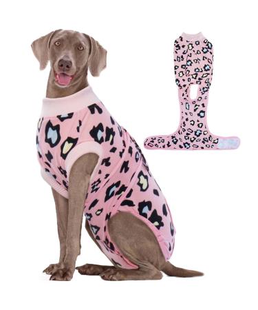 Kuoser Dogebody after op op body dog Katzenbody dogbody after castration male breathable dog body after op bitch e-neck band Alternative after dog body operation anti-wound licking op dog body l dark pink