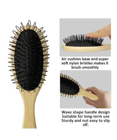 Professional Wood Handle Wig Brush Set for Synthetic Wigs - WB-1 Middle - Buy Online on GoSupps.com