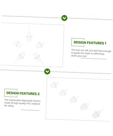 Mobestech 10pcs Ear Cleaning Camera Set | Replacement Ear Washer Tubes and Tips | PVC Transparent | Cleaning Accessories - Buy Online on GoSupps.com