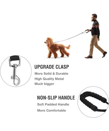 Training Leads for Dogs - Nylon Long Training Dog Leash Long Dog Recall Lead Long Line for Dog Tracking Training Long Lead Leash for Pet Recall Obedience with Comfortable Padded Handle (Black 5m/16ft) Black 5m/16ft - Buy Online on GoSupps.com