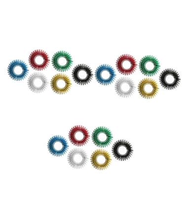 Ultechnovo 18 STK children's toys acupressure finger rings Silent finger massage mini toys toys hand-folding toys stress relief spring.