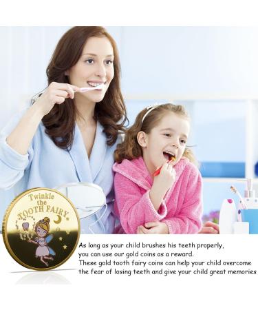 Palwin 12 Tooth Fairy Coins - Unique Patterns Goldtaler Souvenirs for Kids - Perfect Gift for Boys & Girls - Buy Online on GoSupps.com