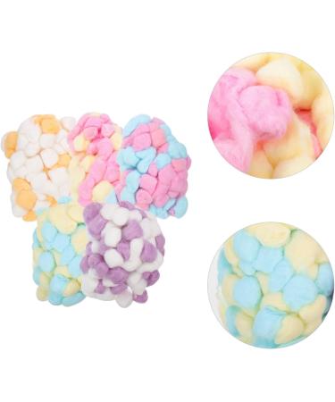 jojofuny Makeup Cotton Balls 500pcs Colored Cotton Balls Hamster Cotton Bedding Craft Pom Pom Balls Handmade Puff Balls for Diy Arts Crafts Decors Decorated Cotton Balls - Buy Online on GoSupps.com