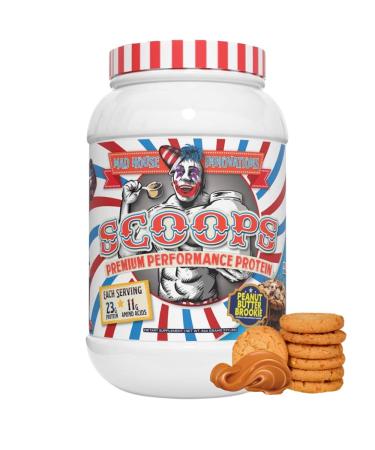 Peanut Butter Brookie Flavored Isolate Concentrate & Hydrolyzed Whey Protein Powder - Low in Sugar Carbs & Fat 2LB Tub 23G of Protein Best for Lean Muscle 26 Servings