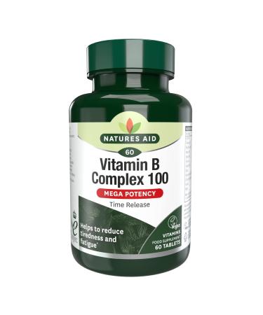 Natures Aid Vitamin B Complex Tablet 100 mg (60 tablets)