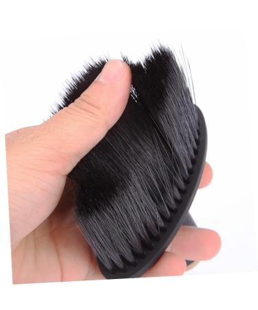 Lurrose Salon Shaving Brush | Wooden Hair Cutting & Cleaning Tools | Hair Breakage Removal Suite | 14x10x10cm Black - Buy Online on GoSupps.com