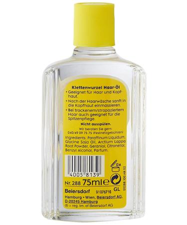 Burdock Root Hair Oil - Protects Hair from Damage 75ml | Dye-Free Nourishing & Natural Solution for Healthy Hair | International Shipping - Buy Online on GoSupps.com