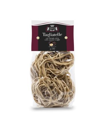 Valnerina Tartufi Italian Summer Black Truffle Tagliatelle Pasta | Long Egg Pasta | Pack 250 gr. - Buy Online on GoSupps.com