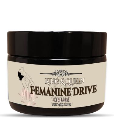 Feminine Drive Women s Botanical Topical Cream with Wild Yam Red Clover and Chaste Tree Clean Plant-Based Skin Moisturizer 4oz King & Queen Wellness
