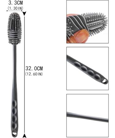 Baby Bottle Brush Long Silicone Bottle Brushes for Cleaning Extra Long Handled Baby Water Bottle Cleaner Brush for Thermos Kettles Water Bottle Brushes for Cleaning for Kitchen Restaurant - Buy Online on GoSupps.com