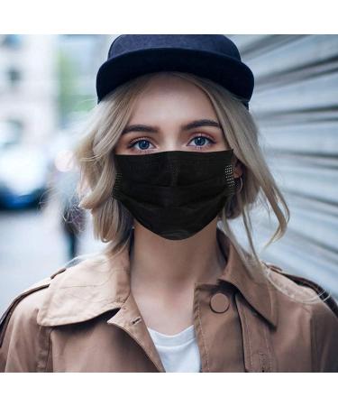 Buy 50 Pieces 3-Ply Disposable Face Masks with Elastic Bands - Fast International Shipping - Buy Online on GoSupps.com