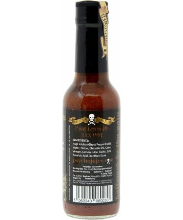 Psycho Juice Chipotle Ghost Pepper Hot Sauce 148ml - Intense Heat (1 Pack) - Buy Online on GoSupps.com
