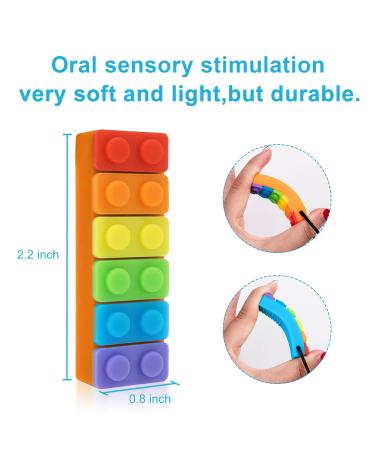 XEIEI Chew Necklace - Sensory Chew Toys for Kids with Teething, Autism, ADHD - 4 Pack Oral Motor Chewable Necklace for Boys & Girls - Buy Online on GoSupps.com