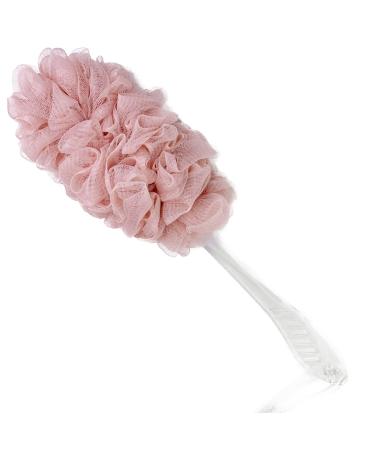 PPHAO - Loofah Sponge Back Scrubber Rough- Bath Brush Long Handle for Shower - Loofah Exfoliating for Men - Shower Loofah for Women - Pink Loofah - 1Pack
