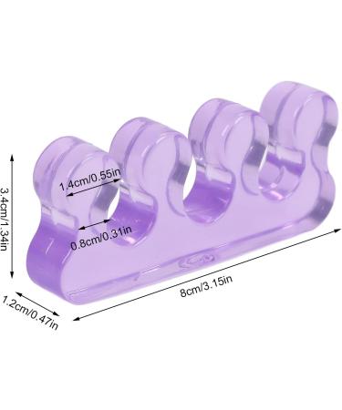 Pack of Purple Silica Gel Toe Separators Bunion & Hammer Toe Relief Stretchers | Best Toe Straighteners - Buy Online on GoSupps.com
