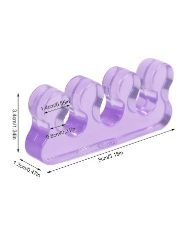 2 Pcs Purple Silicone Toe Separators for Bunion Relief and Hammer Toe Support - Buy Online on GoSupps.com