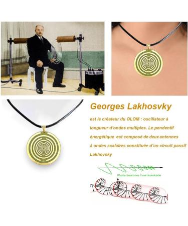  G n rique Lakhovsky Double Vitality Energy Pendant | 5G EMF/EMF Protection | Scalar Wave Generator | Suitable for Electrosensitive Individuals | Anti-Radiation EMF Protection - Buy Online on GoSupps.com