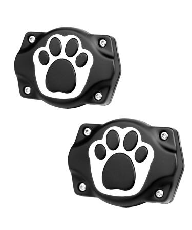 Tepimato AirTag Dog Collar Holder IP68 Waterproof Air Tag Collar Hard TPU Full Protection Compatible with Apple Airtag Air Tag. Holder for Dog Cat Collar Pet Accessories(2 Pcs Black) 2 pack Black