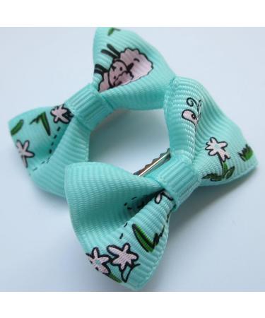 Chenkou Craft 50pcs/25pairs Puppy Yorkie Dog Hair Bows with Clips - Mix Colors & Patterns | Pet Grooming Accessories - Buy Online on GoSupps.com