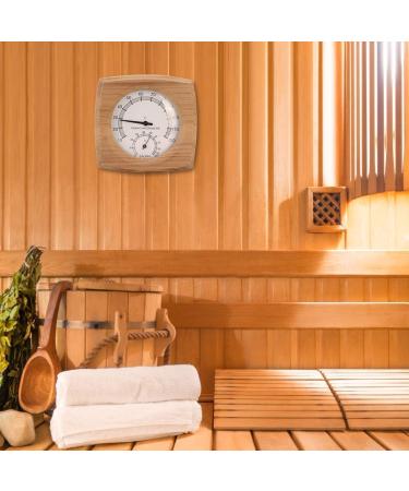 2-in-1 Sauna Thermometer Hygrometer | Cedarwood Thermo-Hygrometer | Premium Sauna Accessories for Accurate Temperature & Humidity Control - Buy Online on GoSupps.com
