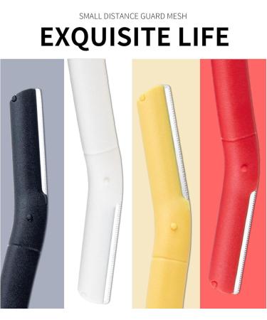 Rolempon Facial Razors for Women - 8 Ergonomic Eyebrow & Dermaplaning Tools with Protective Cover | Safe & Easy Facial Hair Removal - Buy Online on GoSupps.com