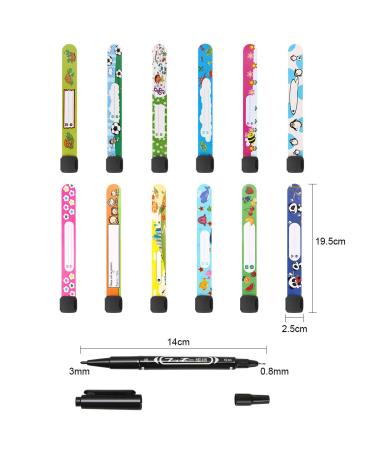 Vicloon Emergency Bracelet for Children - 12 PCS Waterproof ID Bracelet Set with Marker Pen | Reusable Name Bracelets for Boys Girls & Toddlers - Buy Online on GoSupps.com