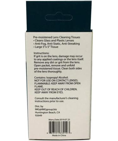 Premium Lens Cleaning Wipes for Glasses Cameras & Optical Devices - 24 High-Quality Wipes for Crystal Clear Visions - Buy Online on GoSupps.com