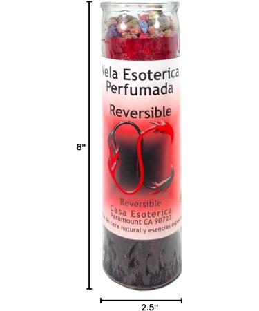 Reversible Palm Wax Spell Candle - RED/Black | Vela CASA ESOTERICA PERFUMADA | Spiritual Intentions & International Shipping - Buy Online on GoSupps.com