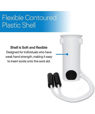 Shop Sock Aid with Foam Handles | Adjustable Length Cord for Easy Sock Dressing - International Shipping Available - Buy Online on GoSupps.com