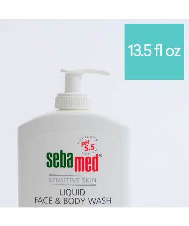 Sebamed Paraben-Free Liquid Face and Body Wash with Pump - pH 5.5 - Dermatologist Recommended - 13.5 oz (400ml) - Pack of 3 - Buy Online on GoSupps.com
