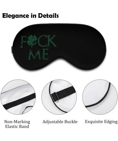 Buy Fuck Me Clover Soft Sleep Mask | Adjustable Eye Mask for Light Blocking | Best Sleep Aid for Men & Women - Buy Online on GoSupps.com
