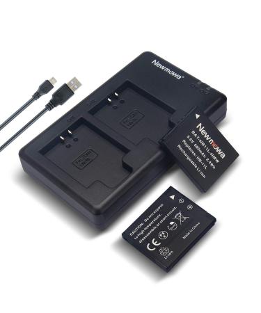 Newmowa NB-11L/11LH Battery (2 Pack) and Dual USB Charger Kit for Canon NB-11L/11LH and Canon PowerShot A2300 is, A2400 is, A2500, A2600, A3400 is, A3500 is, A4000 is, ELPH 110 HS, ELPH 115 HS