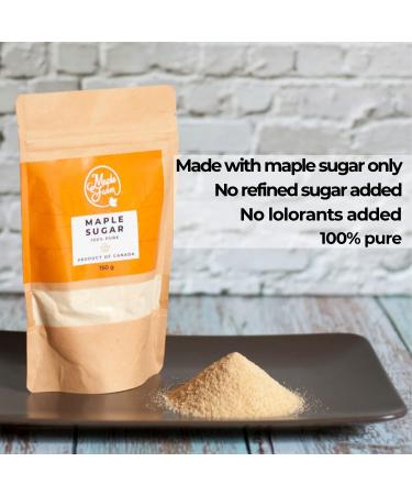 Buy Pure Maple Syrup Sugar - MapleFarm - 150g Natural Sweetener - International Shipping - Buy Online on GoSupps.com