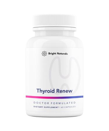 Thyroid Renew Supplement - Thyroid Support for Women with Zinc, Selenium, Copper, Ashwagandha & L-Tyrosine - 60 Capsules 60 Count (Pack of 1)