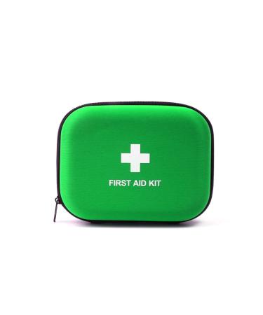 First Aid Hard Case Empty Jipemtra First Aid Hard Shell Case First Aid EVA Hard Red Medical Bag for Home Health First Emergency Responder Camping Outdoors (Green)