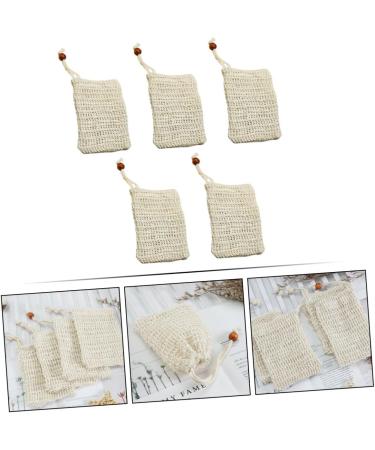 Healeved 25 Pcs Soap Bag Exfoliating Soap Pocket Mesh Soap Saver Pouch Soap Saver Pouch Bag Sisal Beige - Buy Online on GoSupps.com