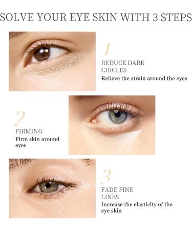 Snail Eye Cream & 24K Gold Eye Mask*3 Snail Mucin Eye Serum Eye Cream for Dark Circles and Puffy Eyes Eye Bags Remover Eye Cream Anti aging Dark Circle Eye Cream Smooth Wrinkles Target Eye Bags - Buy Online on GoSupps.com