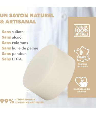La Maison des Sultans - Organic Goat's Milk and Organic Argan Oil Mask Soap - Made in France - Face and Body - Anti-Imperfections - Gentle - 99% Natural - 100g - Buy Online on GoSupps.com