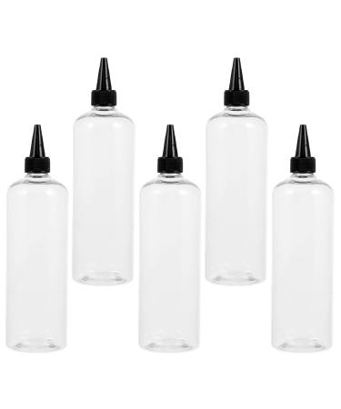 Minkissy 5st round shoulder bottle hairdresser coloring bottle meadows lace bottle bottle for hair color shampoo bottle plastic bottle screw cap