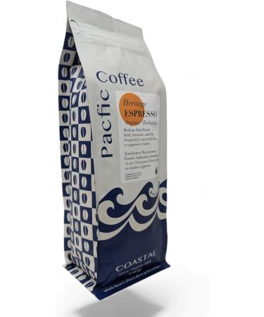 Pacific Coffee Roasters Organic Heritage Espresso 340g Organic Heritage Espresso 340 g (Pack of 1) - Buy Online on GoSupps.com